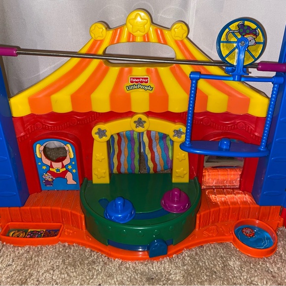 Little people big top circus carnival Lion elephant trapeze teeter totter - Picture 7 of 17